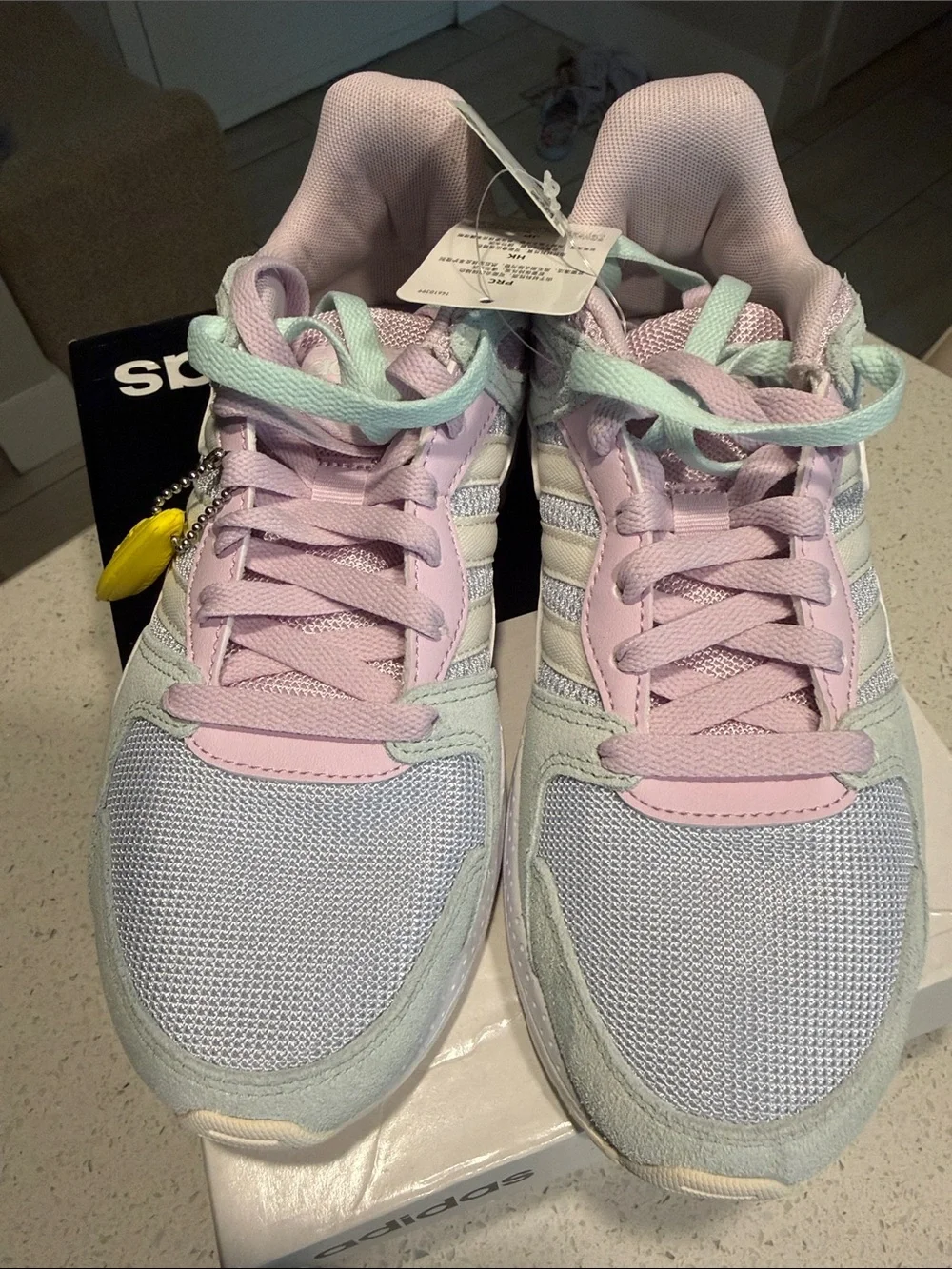 adidas Women's Lilac Pink & Mint Pastel Runner Sneakers